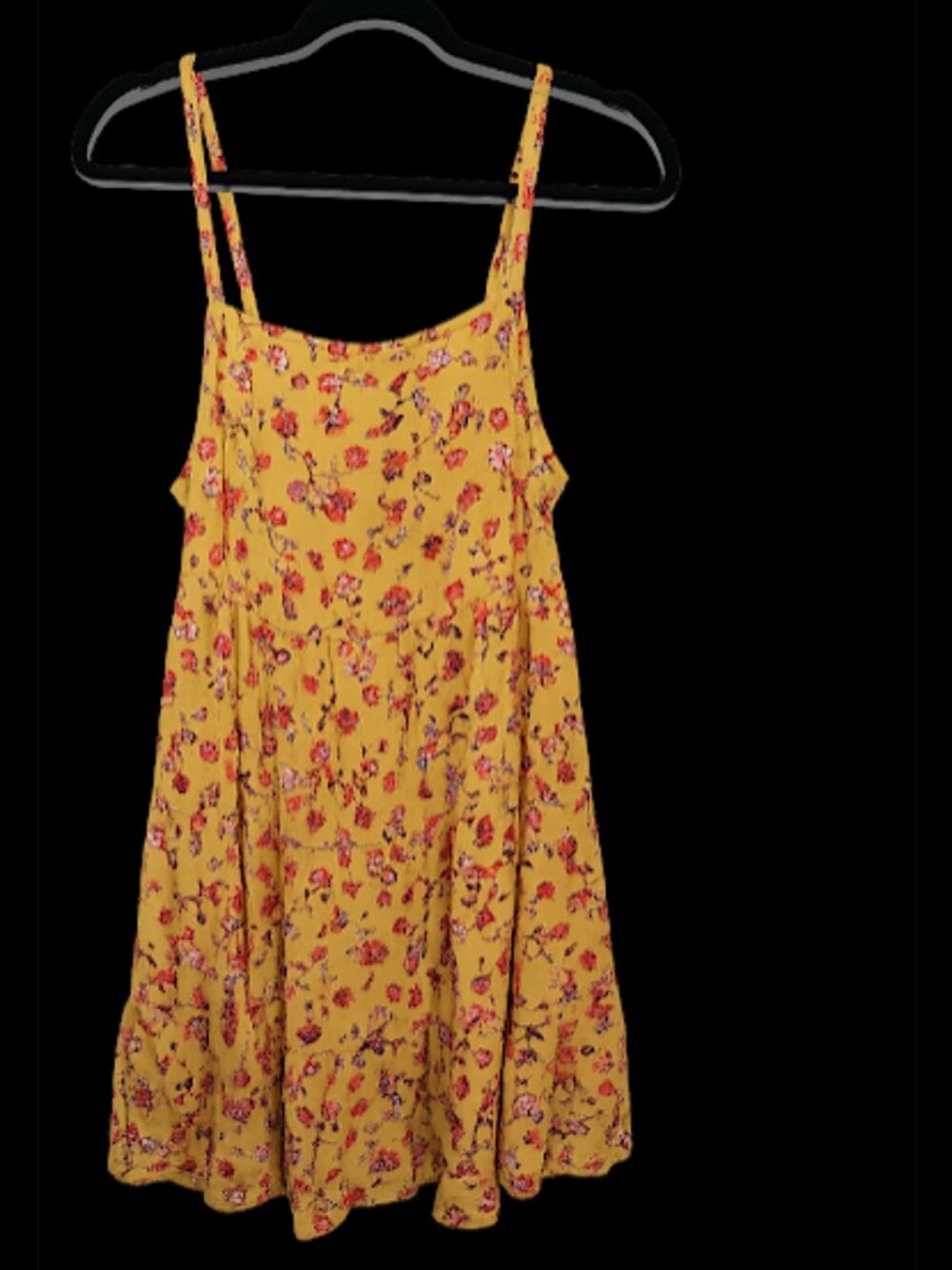 Old Navy Summer Dress Women's L NWT Yellow Floral Sundress Sleeveless Adjustable